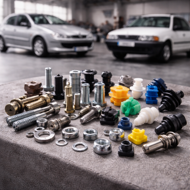 نقش پیچ و مهره و خارجات در ایمنی و دوام پراید و پژو